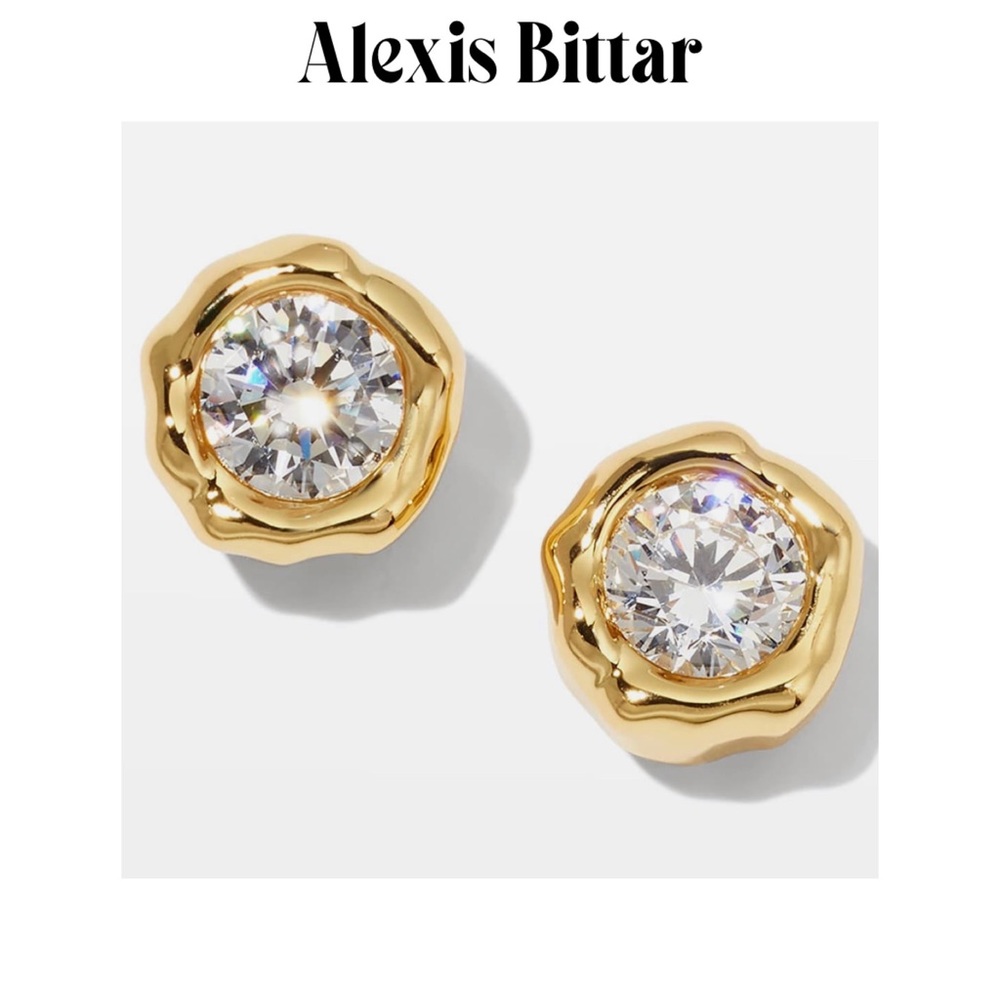 Alexis Bittar bezel stud earrings. NWOT.